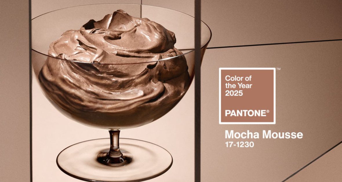 Årets färg 2025: PANTONE 17-1230 Mocha Mousse. Bild: Pantome